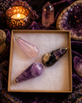 💜 Amethyst Tear Drop Pendant Necklace