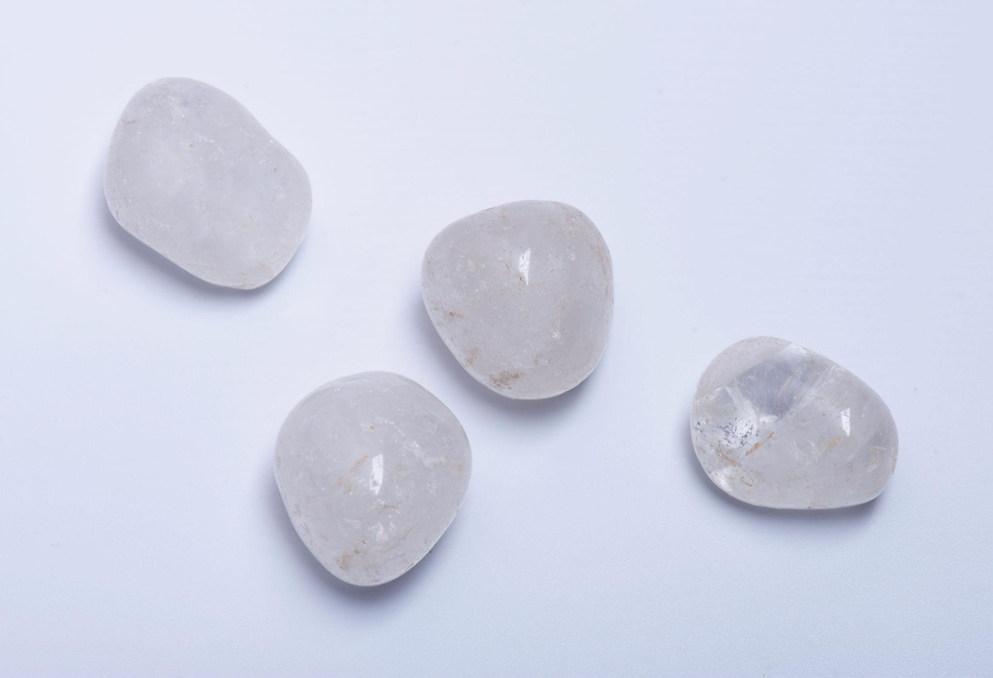 Clear Quartz tumble stones